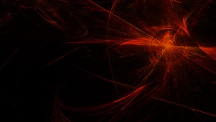 Futuristischer oranger Lichteffekt in hell leuchtender Energiestruktur. Geschwindigkeitseffekt. Abstrakte leuchtende Lichtlinien, bewegte Energiestrahlen, innovativ
