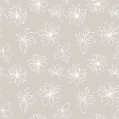 Seamless floral pattern. Background in small flowers for textiles, fabrics, cotton fabric, covers, wallpaper, print, gift wrapping, postcard, scrapbooking.
