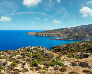 Summer sea coast (Sithonia, Greece).