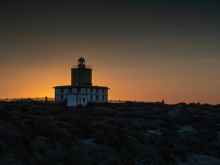 Tabarca Island Lighthouse (Alicante - Spain) at sunrise