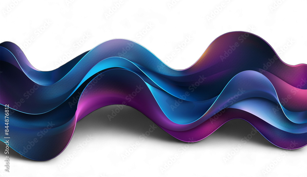 Poster blue abstract background with flowing curves and swirls for a website or business presentation