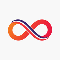 Minimalist vector logo design featuring an infinity symbol with wings and the letter A inside a circle, Infinity logo design icon vector template