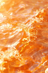 Orange and Yellow Water Waves