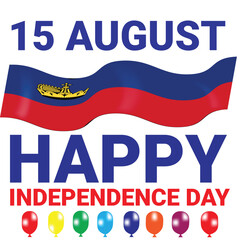 Liechtenstein Country Happy Independence Day 15 August