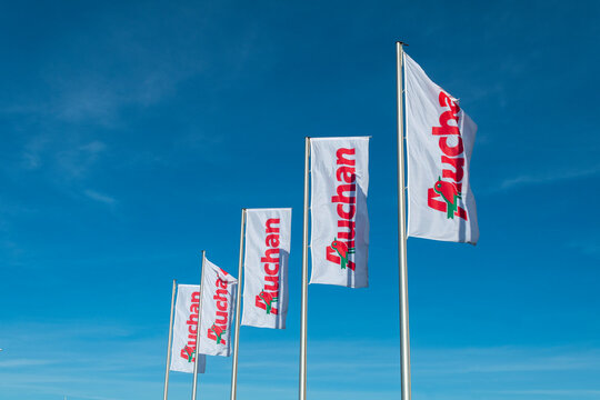 Warsaw, Poland - May 01, 2023: Auchan
