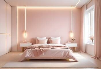 white and gold theme modern interior