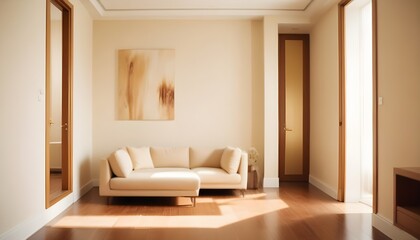 white and gold theme modern interior