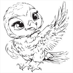 Parrot flat vector illustration Parrot cartoon   vector illustration