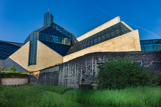 The Grand Duke Jean Museum of Modern Art (MUDAM, 2006), is a museum of contemporary art in Luxembourg City. The museum stands on the site of the old Fort Thungen. Luxembourg City. MAY 12, 2024.