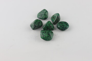 Wonderful closeup of rocks or semi precious stones. Semi precious stone Dalmatian jasper, Aplite.