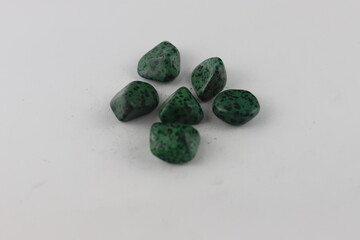 Wonderful closeup of rocks or semi precious stones. Semi precious stone Dalmatian jasper, Aplite.