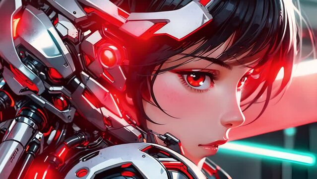 パワードスーツを着た女性,Generative AI 