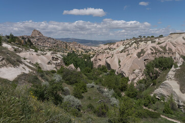 View into pigeon valley near Uchisar.