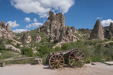 View towards the remains of Uchisar castle.