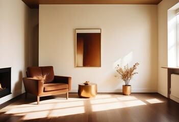 white and gold theme modern interior