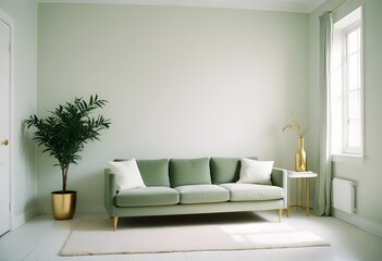 white and gold theme modern interior