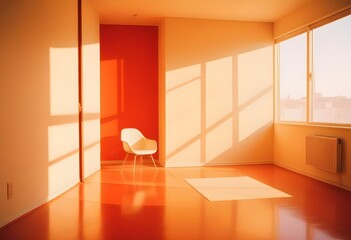 white and gold theme modern interior