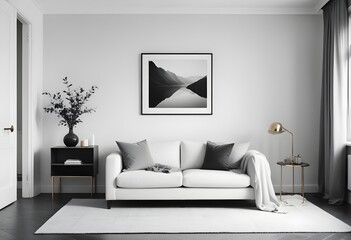 white and gold theme modern interior