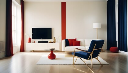 white and gold theme modern interior