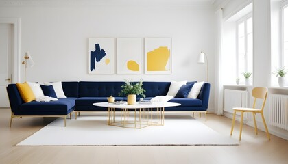 white and gold theme modern interior