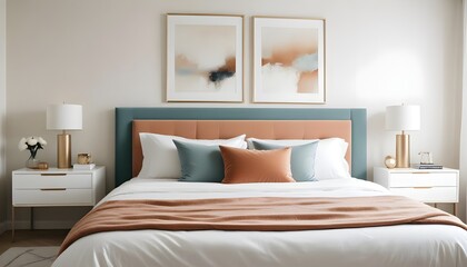 white and gold theme modern interior