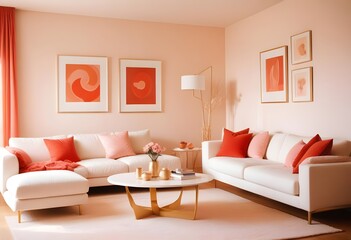 white and gold theme modern interior