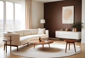 white and gold theme modern interior