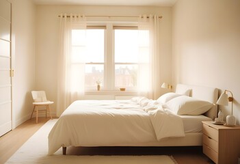 white and gold theme modern interior