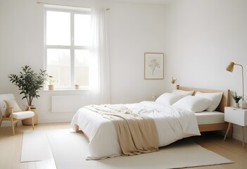 white and gold theme modern interior