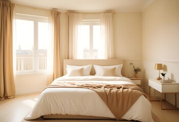 white and gold theme modern interior