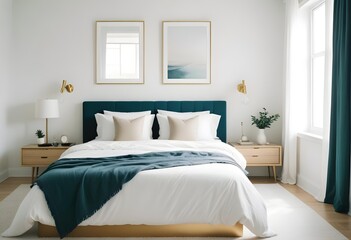 white and gold theme modern interior