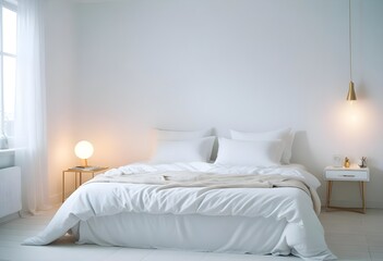 white and gold theme modern interior