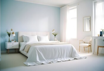 white and gold theme modern interior