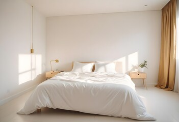 white and gold theme modern interior