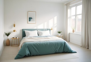 white and gold theme modern interior