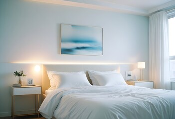 white and gold theme modern interior