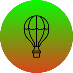 Obraz premium Hot Air Balloon Icon