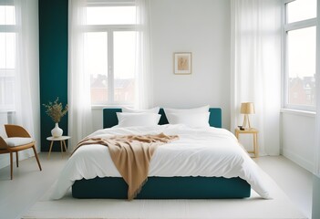 white and gold theme modern interior