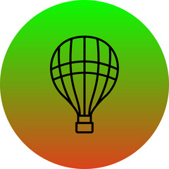 Obraz premium Hot Air Balloon Icon