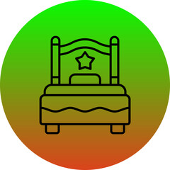 Single Bed Icon
