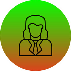 Female Accountant Icon