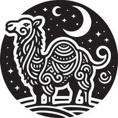 camel cartoon vector