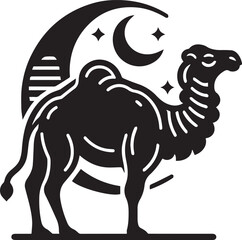 camel cartoon vector