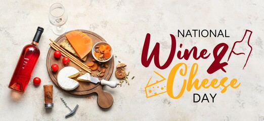 Banner for National Wine and Cheese Day