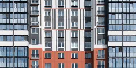 A fragment of an urban residential building