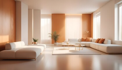 white and gold theme modern interior