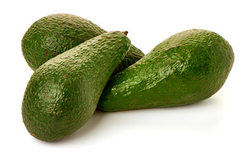 Avocado, isolated on white background.