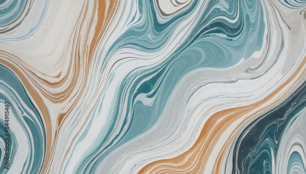 Aufkleber abstract three-dimensional generative ai wallpaper with colourful cloudy sky design