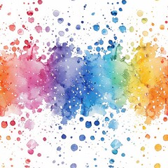 Watercolor rainbow splash, rainbow splashes, spray-paint style, color field