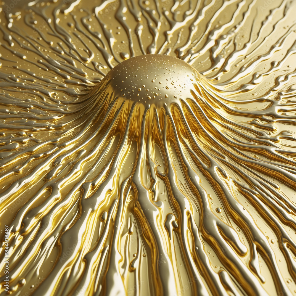 Poster abstract futuristic 3d design with generative ai technology, featuring negative space and a white bo